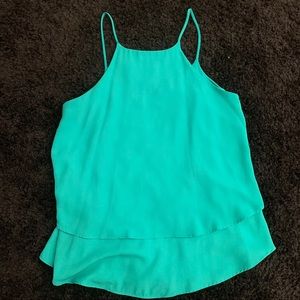 High Neck Green Tank
